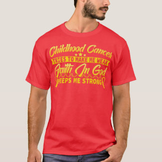 Childhood Cancer Awareness Tee God keeps me strong