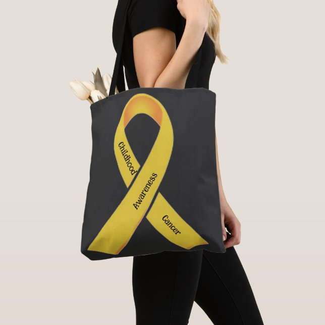 Childhood Cancer Awareness  Tote Bag (Close Up)