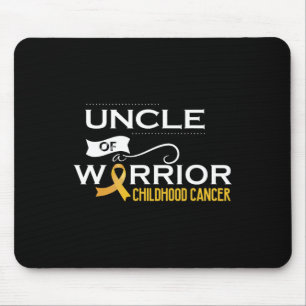 Childhood Cancer Awareness Uncle Of A Warrior 1 Mouse Pad