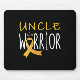 Childhood cancer awareness Uncle of a warrior Mouse Pad