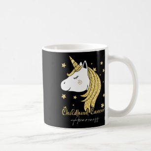 Childhood Cancer Awareness Unicorn Ribbon Twinkle Coffee Mug