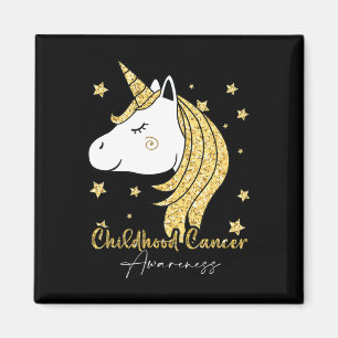 Childhood Cancer Awareness Unicorn Ribbon Twinkle Magnet