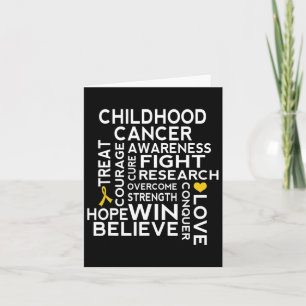 Childhood Cancer Awareness Walk Ribbon  Card