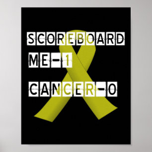 Childhood Cancer Awareness Warriors -Scoreboard  Poster