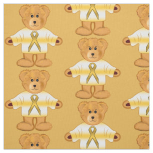 Childhood Cancer Awareness with Teddy Bear Fabric