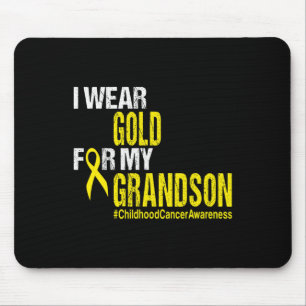 Childhood Cancer Awareness Yellow Ribbon For Gran Mouse Pad