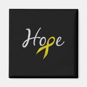 Childhood Cancer Awareness Yellow Ribbon Hope Magnet