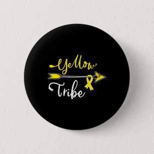 Childhood Cancer Awareness Yellow Ribbon Sarcoma B 6 Cm Round Badge