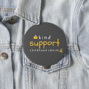 childhood cancer be kind support Button