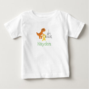 childhood cancer. brave.custom name- Baby T-Shirt