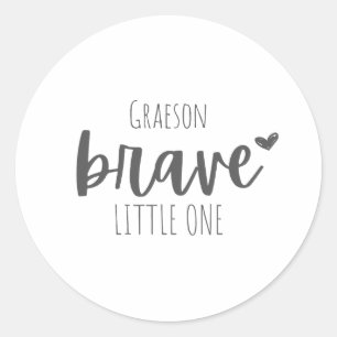 childhood cancer. brave. Custom Stickers & Labels