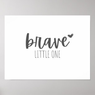 childhood cancer brave little one Poster & Prints