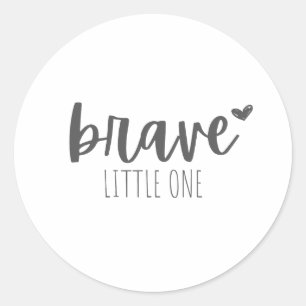 childhood cancer brave little one Stickers Labels