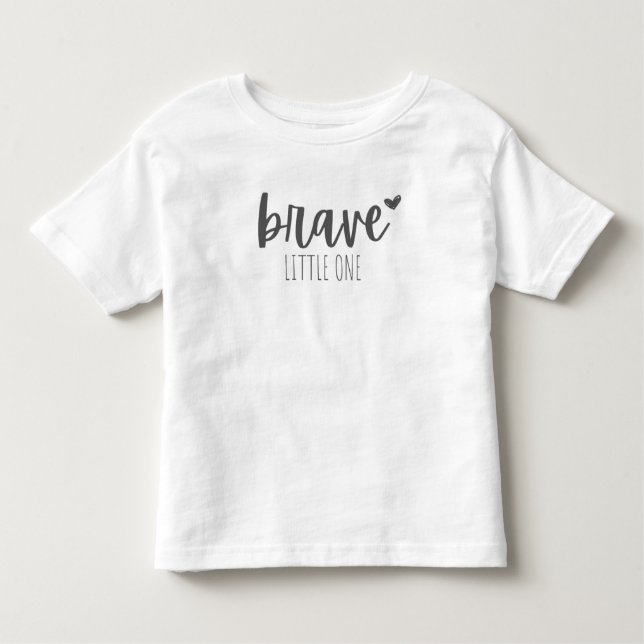 childhood cancer brave little one Toddler T-Shirt (Front)