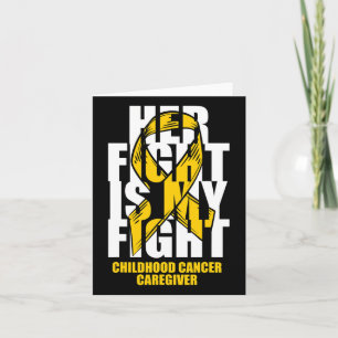 Childhood Cancer Caregiver Month Gold Ribbon Her F Card