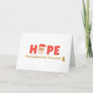 childhood cancer Christmas Announcement Invitation