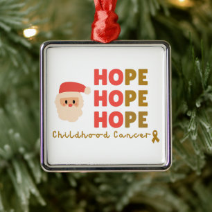 childhood cancer Christmas Holiday hope Ornament