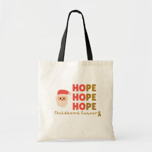 childhood cancer Christmas Holiday totes bags