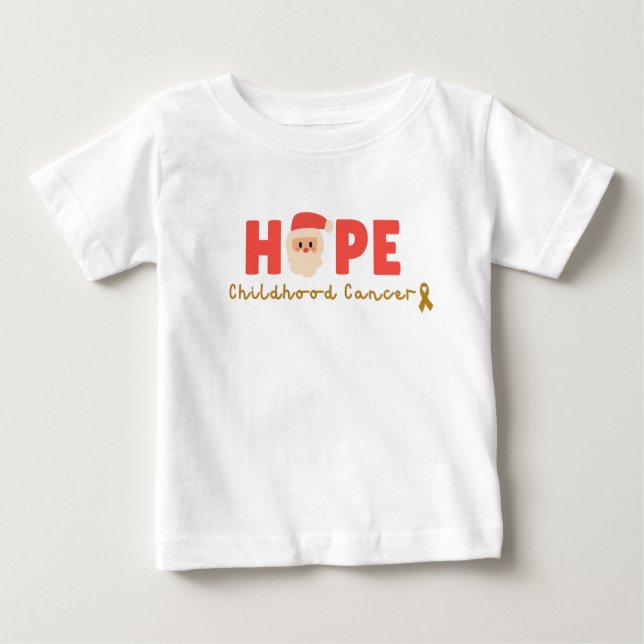 childhood cancer Christmas santa Baby T-Shirt (Front)