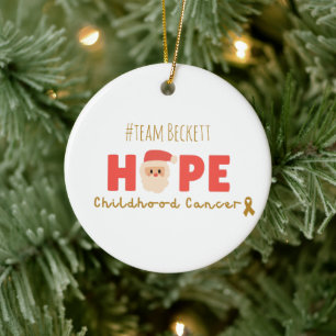 childhood cancer Custom Christmas holiday Ornament