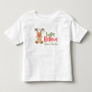 childhood cancer. Custom Christmas Toddler T-Shirt