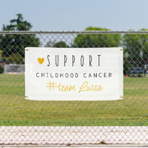 childhood cancer custom name Banner Outdoor Sign