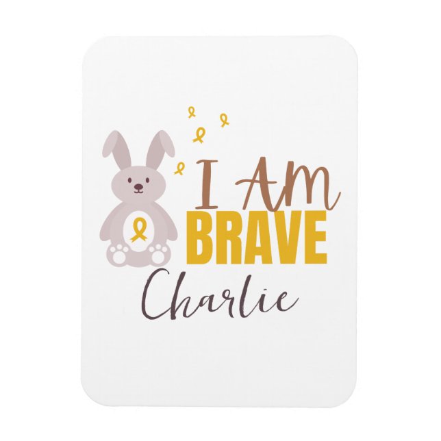 childhood cancer. Custom name Flexible Photo Magnet (Vertical)