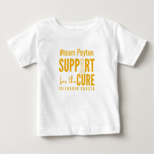 childhood cancer custom name support Baby T-Shirt
