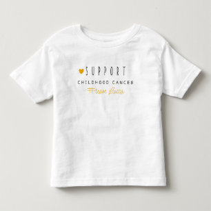 childhood cancer. Custom name. Toddler T-Shirt