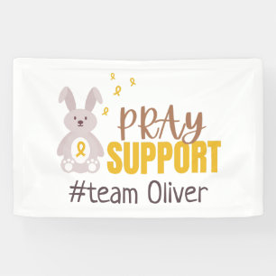 childhood cancer. Custom pray support Banner Sign