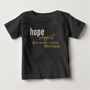 childhood cancer Custom #team name Baby T-Shirt