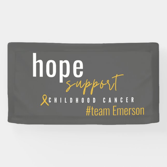 childhood cancer Custom #team name Banner (Horizontal)