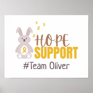 childhood cancer. Custom #team name Poster & Print