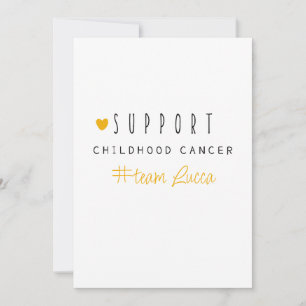 childhood cancer. Custom #team name Stationery Invitation