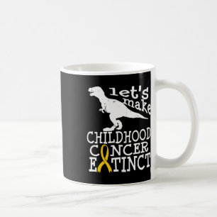 Childhood Cancer Dipg Awareness Extinct Gold Ribbo Coffee Mug