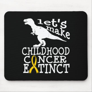 Childhood Cancer DIPG Awareness Extinct Gold Ribbo Mouse Pad