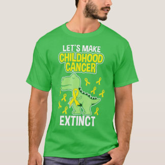 Childhood Cancer Extinct Dinosaur Dino Pediatricia T-Shirt