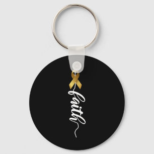 Childhood Cancer Faith Childhood Cancer Awareness  Key Ring