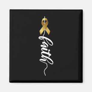 Childhood Cancer Faith Childhood Cancer Awareness Magnet