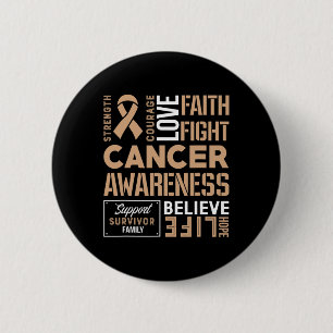 Childhood Cancer Fight Cancer Ribbon 2 6 Cm Round Badge