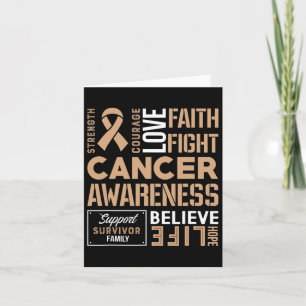 Childhood Cancer Fight Cancer Ribbon 2 Card