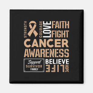 Childhood Cancer Fight Cancer Ribbon 2  Magnet
