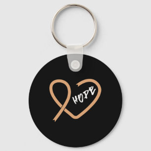 Childhood Cancer Fight Cancer Ribbon 3 Key Ring