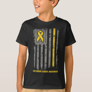 Childhood Cancer Flag Childhood Cancer Awareness T-Shirt