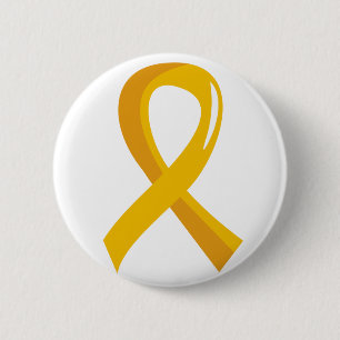 Childhood Cancer Gold Ribbon 3 6 Cm Round Badge