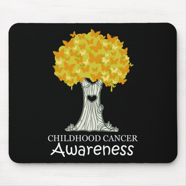 Childhood Cancer Gold Ribbon Awareness Month  Mouse Pad (Front)