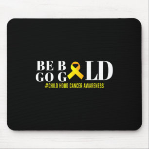 Childhood Cancer Gold Ribbon Awareness Mouse Pad