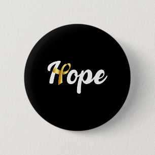 Childhood Cancer Hope Awareness Ribbon Premium 6 Cm Round Badge