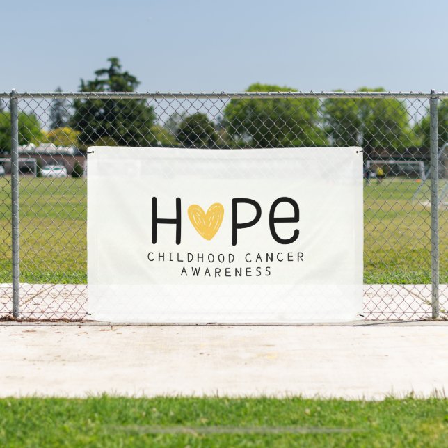 childhood cancer hope Banner Outdoor Sign (Insitu)