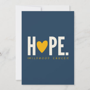 childhood cancer HOPE Invitation Announcement card